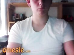 twink in white underwear shows dick