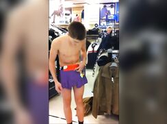 Cutie In His Undies Public Twink Tube