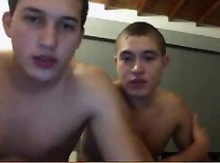 Couple Of Horny Twink Bare Cam Show Gay Porn