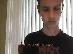 Boy shoves a collector bat up his butt & cums in his mouth