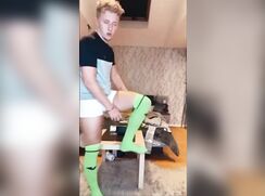 British young soccer players jerk off in hot shorts