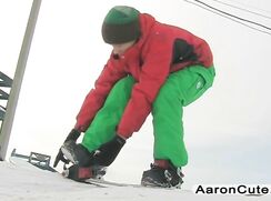 Beautiful boy jerking after a day snowboarding porn teen