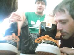 Skater Kris dominates guys porn gay