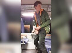 Train wank public cam boys porn tube