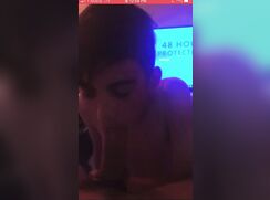 Cute Twink Worshipping his Masters Cock