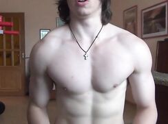 Flexing College Twink Porn Tube