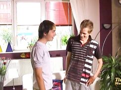 Bareback Friends On The Couch Gay Porn