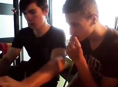College-boys-messing-around-on-Webcam porn