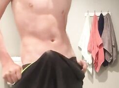 Hot cock in bathroom boys porn