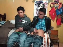 Two boys wanking each other couple porn