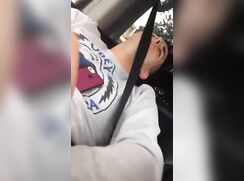 Teen Gets Fingered In Car As He Jerks Off and Cums porn