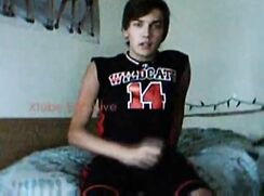 Cute boys porn wanking and showing his sexy ass