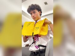 The most beautiful stewardess gaytube