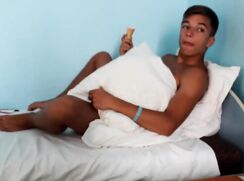 Handsome boy fooling around gay porn