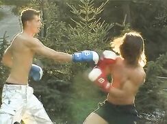 After training they go for a 3some boys porn