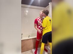 Hot young boys fucks in bathroom twinks