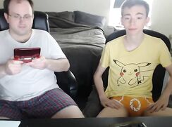 with black undies in turquoise background Gay Porn