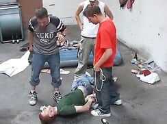 4 hot boys abduct & mouthfuck cute ginger