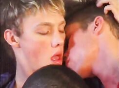 Hot twink trio threesome gay porn tube