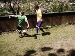 Football Buddies Get Sweaty At Practice Gay Porn Bareback Fuck