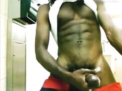 Fit Black Twunk Cumming Gay Porn