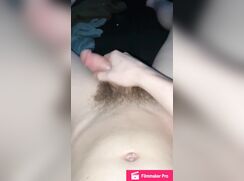 Teen moans and shoots outs a thick load