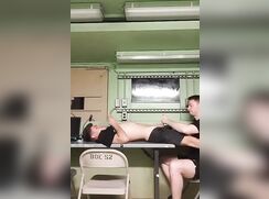 Army dude gets sucked off by buddy boys porn