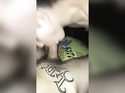 Sucking older friend's dick