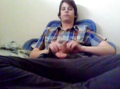 Teen jerks for his online friend
