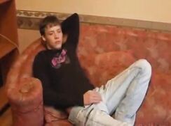 Smooth Sexy Boy Wanking