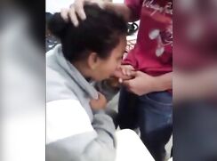 Girl arranged mass- blowjob