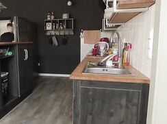 He gets horny in the kitchen