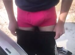 AM Latino Car Frotting and Cumming