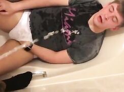 Pissing on a twink