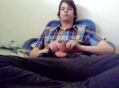 German boy jerking off and cuming