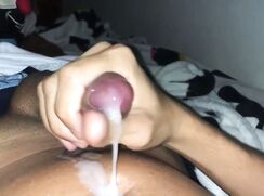 AM Hot Latino Tasting His Own Thick Load