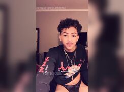 AM Beautiful Puerto Rican Boi Plays With His Big Dick and Cums