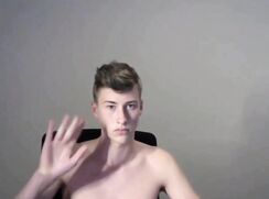 Uncut Twink Cums on Skype