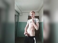Cute Blond  Boy Wank