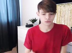 Cute nice boy shows yourself