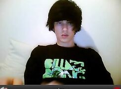 Showing off his fresh hole