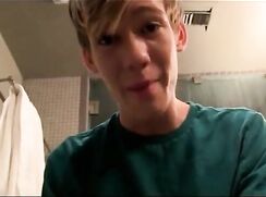 Tyler sprays cum b4 showering gay boys porn