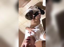 Take a chance on me! bathroom boys porn