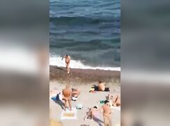 Nudist beach spy cam
