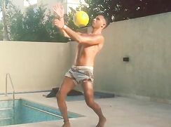 Soles 36 Soccer Ball Feet By The Pool Boys Porn