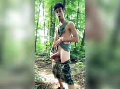 Middle Eastern Twink Gives Balls Massage to Self and Jerks