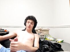 A103. Young curly boy with big cock