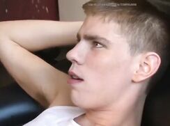 Young boy experimenting bdsm