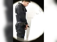 Uncut Spanish Policeman Caught By Spycam Having A Piss porn