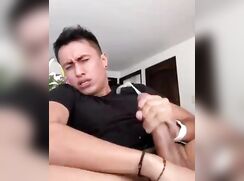 Latino Roars Like The Hulk As His Fat Cock Gushes Cum porn